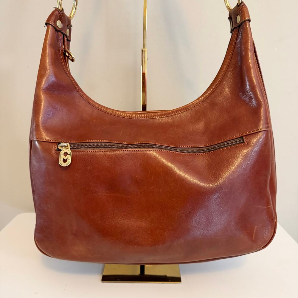 Marino Orlandi Leather Hobo Shoulder Bag Large Brown Italian Designer Luxury - Picture 11 of 16